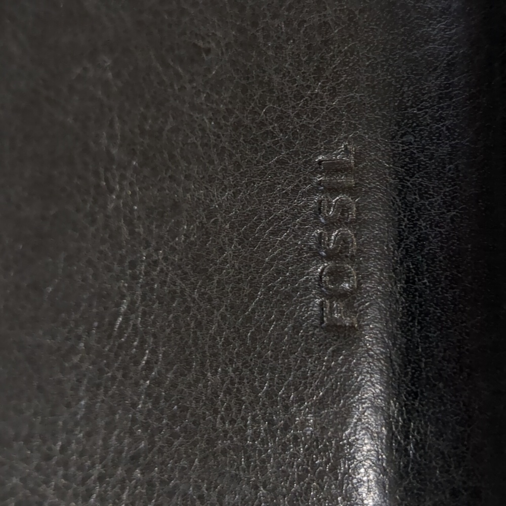 FOSSIL black Leather medium Wallet - Picture 5 of 13